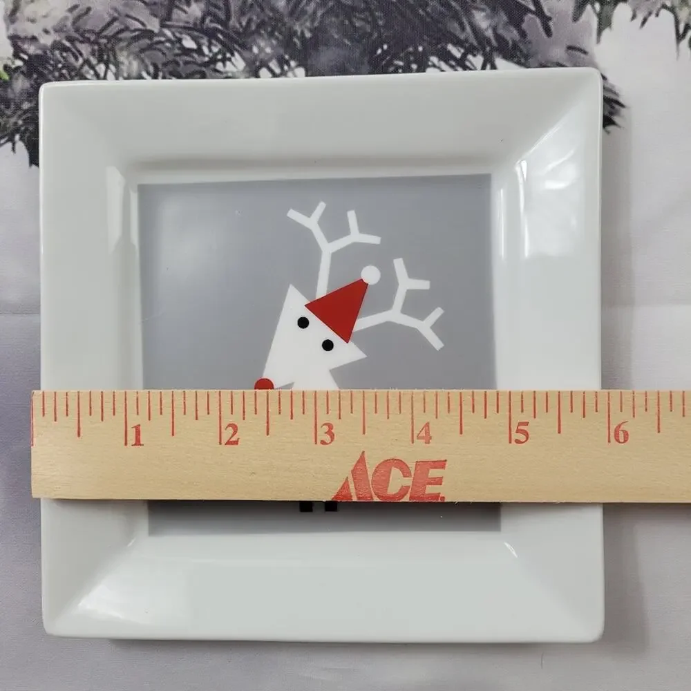 NWT Single Crate & Barrel Snow Deer 6